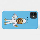 かわいいライオンのシェフのイラスト Case-Mate iPhoneケース (裏面(横))