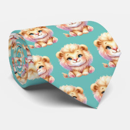 かわいいライオンのネクタイ ネクタイ