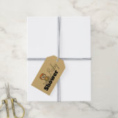 かわいいライオンの子、赤ちゃんシャワー ギフトタグ (より糸付き)