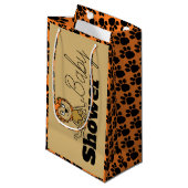 かわいいライオンの子、赤ちゃんシャワー スモールペーパーバッグ (正面アングル)