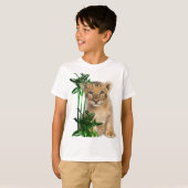 かわいいライオンの子 Tシャツ (正面フル)