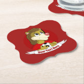 かわいいライオンの紙コースターの漫画 ペーパーコースター (アングル)