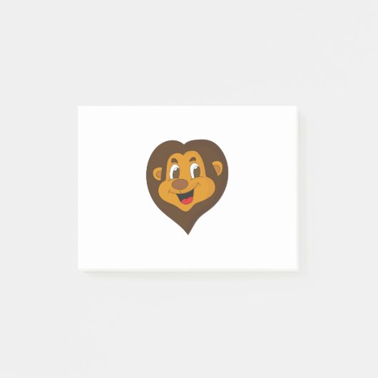 かわいいライオンの絵 ポストイット (正面)
