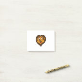 かわいいライオンの絵 ポストイット (デスク上)