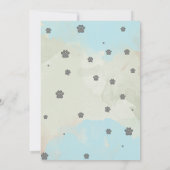 かわいいライオンの誕生日パーティー招待状（子供向け） 招待状 (裏面)