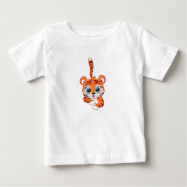 かわいいライオンの赤ちゃんTシャツ ベビーTシャツ