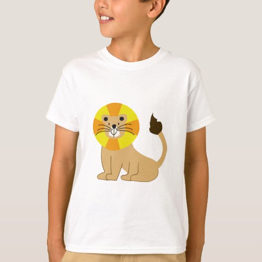 かわいいライオンは私の友達だ Tシャツ (正面)