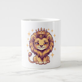 かわいいライオンキング [商品名] おもしろい 動物ギフト ジャンボコーヒーマグカップ