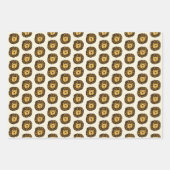 かわいいライオンスケッチ ラッピングペーパーシート (正面)