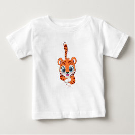 かわいいライオンベビーTシャツ ベビーTシャツ