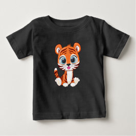 かわいいライオンベビーTシャツ ベビーTシャツ