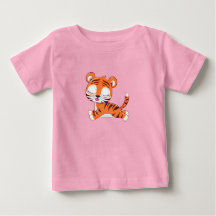 かわいいライオンベビーTシャツ