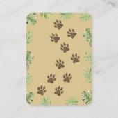 かわいいライオン赤ちゃんシャワーテーマ – おむつラッフルインサート エンクロージャーカード (裏面)