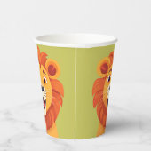 かわいいライオン顔サファリワイルドジャングルバースデーパーティー 紙コップ (右)