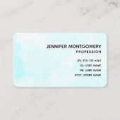 かわいいライオン魚釣りオンザムーンウォーターカラービジネス 名刺 (裏面)