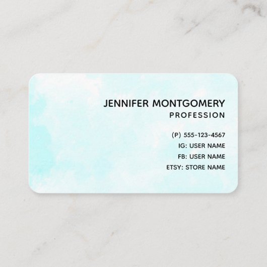 かわいいライオン魚釣りオンザムーンウォーターカラービジネス 名刺 (裏面)