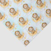 かわいいライオン魚釣りオンザムーンウォーターカラー 薄葉紙 (詳細)