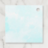 かわいいライオン魚釣りオンザムーンベビーシャワー フェイバータグ (裏面)