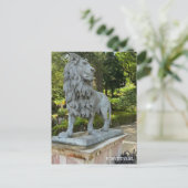 かわいいライオン、シントラポルトガル写真旅行 シーズンポストカード (スタンド正面)