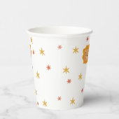 かわいいライオン&スター。サファリおもしろいベビー子供の誕生日 紙コップ (右)