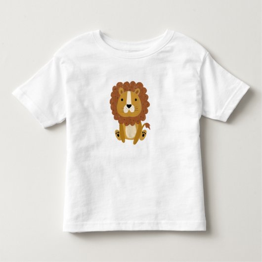 かわいいライオン トドラーTシャツ (正面)