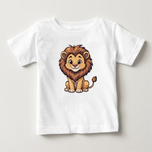 かわいいライオン ベビーTシャツ (正面)