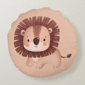 かわいいライオン ラウンドクッション (裏面)
