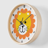 かわいいライオン ワイルドワン ジャングルサファリ 動物 カートゥーン 壁時計 (傾斜)