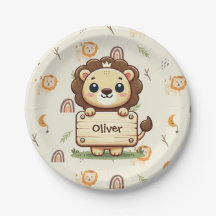 かわいいライオン（名前の付いた看板）