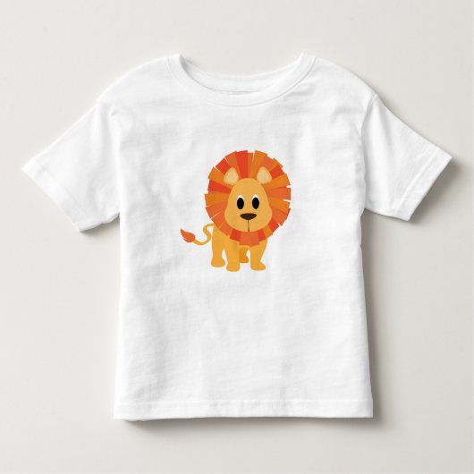かわいいライオンTシャツ トドラーTシャツ (正面)
