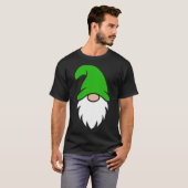 かわいいライトグリーンの帽子をかぶったクリスマスノーム Tシャツ (正面フル)