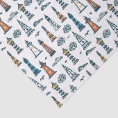 かわいいライトハウスパターン 薄葉紙 (詳細)