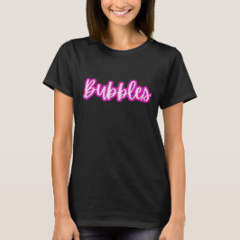 かわいいライトピンクのテキストバブル 女性用 Tシャツ