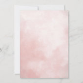 かわいいライトピンクベビーバニーイースター 招待状 (裏面)