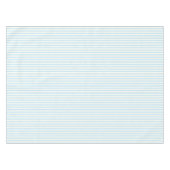 かわいいライトブルーのアイボリーストライプのパターエレガントン テーブルクロス (正面(横))