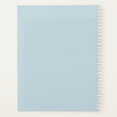 かわいいライトブルーの学校 プランナー手帳 (裏面)