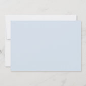 かわいいライトブルーサファリ動物の男の子の赤ちゃんシャワー 招待状 (裏面)