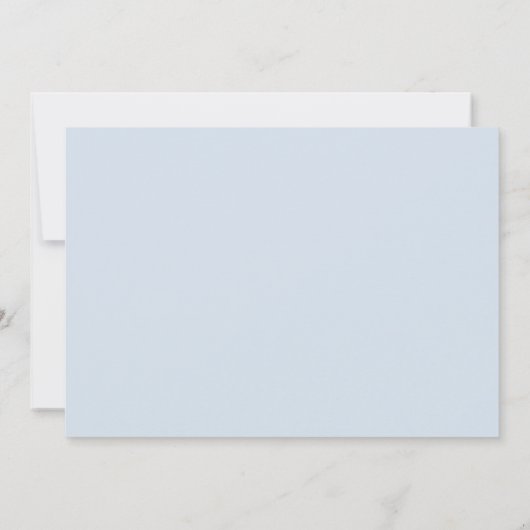 かわいいライトブルーサファリ動物の男の子の赤ちゃんシャワー 招待状 (裏面)