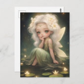 かわいいライパドフェアリー – アお洒落ート ポストカード (正面/裏面)