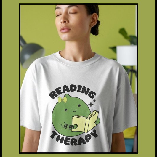かわいいライムが本を持っている Tシャツ