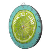 かわいいライムグリーンレモンフルーツ ダーツボード (正面右)