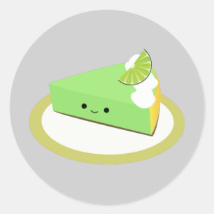かわいいライムパイ ラウンドシール