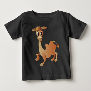 かわいいラクダのキャラクター ベビーTシャツ
