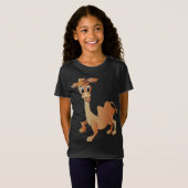 かわいいラクダのキャラクター Tシャツ (正面フル)