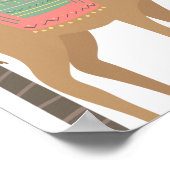 かわいいラクダ砂漠の赤ちゃんシャワー歓迎ポスター ポスター (角)