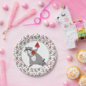 かわいいラクーンとスイカ紙プレート ペーパープレート (パーティー)