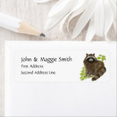 かわいいラクーン動物,住所 シール (インサイチュ)