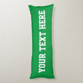 かわいいラグビーボール漫画名前をカスタムするキッズベッドルーム ボディピロー (裏面 (縦))