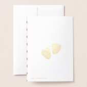 かわいいラズベリーの水彩イラスト 箔カード (裏面封筒付き)