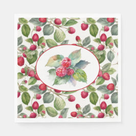 かわいいラズベリーの水色 スタンダードランチョンナプキン